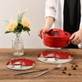 thumbnail image 7 of FREEAMG Christmas Snowman Heat Resistant Trivets Potholders 2PCS,Round Cotton Weave Handmade Pot Holder, Non-Slip Hot Mats Kitchen Dining Plate Mat, 7 of 7