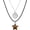 Brown, variant on Punk Necklace Set, Spiral Star Pendant Y2K Grunge Chokers for Women Trendy Jewelry Accessories Pink -