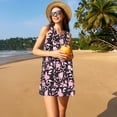thumbnail image 3 of Balery Daisies Flowers Vestidos de verano para mujer con estampado: vestido holgado sin mangas, vestido playero informal y cómodo para días calurosos., 3 of 7