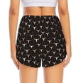 thumbnail image 4 of Goofa Cow Skulls Printed Women 2 in 1 Running Shorts,Quick Dry Athletic Workout Shorts,High Waisted Athletic Shorts with Liner Pockets-X-Large, 4 of 9