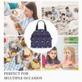 thumbnail image 7 of Fuzoiu Cute Shark Print Insulated Lunch Bag for Women Men Large Reusable Lunch Box Adult Leakproof Portable Cooler Tote Bags for Work Picnic, 7 of 7