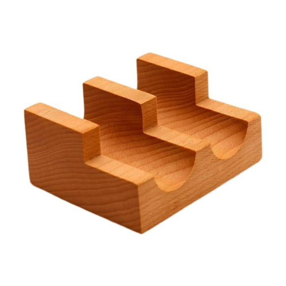 Soporte de madera para tacos de sushi, soporte para rollos de sushi, adorno decorativo fácil de limpiar 2 cuadrícula