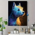 thumbnail image 4 of Abstract West Highland White Terrier Canvas Print, Pet Lover Decor for Living Room Bedroom Office, 4 of 8