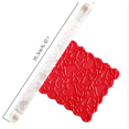 thumbnail image 2 of TIELUTT Fondant Acrylics Printing Rolling Pin Size Transparent Rolling Pin Baking Embossing Baking Mini Wooden Roller Rolling Pin Small Adjustable Rolling Pin with Mat Silicone Rolling Pizza Rolling, 2 of 7