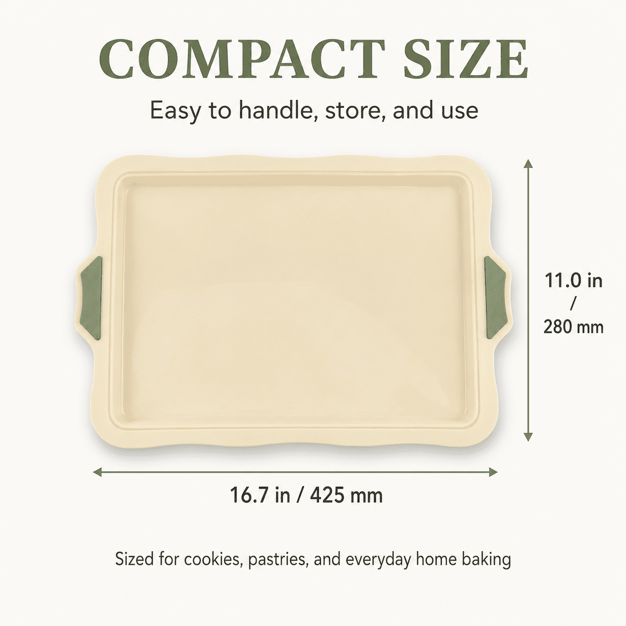Silicone Baking Mat - Non-Stick Reusable Cookie Sheet for Oven Baking