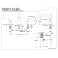 thumbnail image 2 of Kingston Brass KS2972ZL 8 in. Widespread Bathroom, 2 of 2