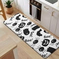 thumbnail image 5 of Halloween Black Ghosts Bats and Pumpkins Kitchen Rug Mat,Kitchen Runner Rugs Non Skid Washable,Decorative Kitchen Floor Mats for Kitchen,Sink,Laundry,17"x47.2", 5 of 7