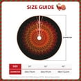 thumbnail image 2 of Xecao Mandala Pattern Christmas Tree Skirt Round Xmas Tree Mat Base Cover for Holiday Home Decorations-36", 2 of 6