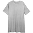 thumbnail image 7 of Women's Gray and Blue 2-Pack Crew Neck Short Sleeve Night Shirt-Medium, 7 of 7