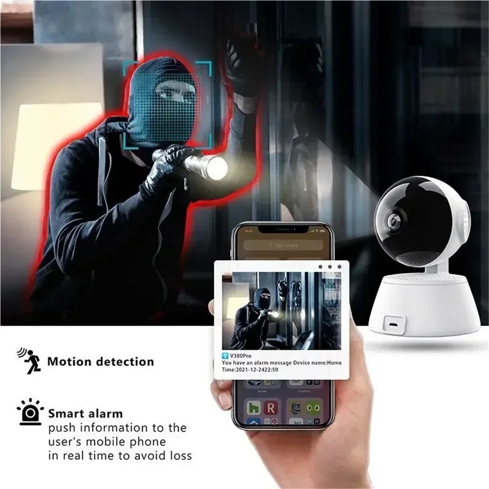 8MP 4K Smart Mini WiFi IP Camera Wireless Intelligent Auto Tracking Two-Way Audio Baby Pet Monitor Surveillance Camera For Home
