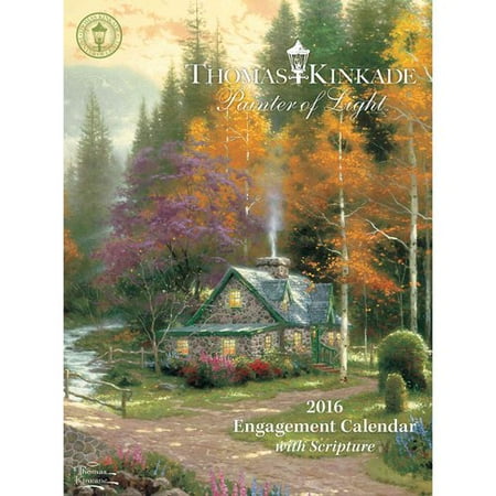 Thomas Kinkade Painter of Light With Scripture 2016 Calendar
