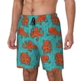 thumbnail image 1 of Kdxio Fun Octopus Print Mens Swim Shorts with Mesh Lining, Breathable and Quick-Drying, Adjustable Waist, Privacy Pocket-Large, 1 of 6