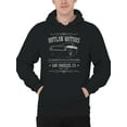 thumbnail image 2 of Outlaw Motors Classic Cars Design Men's Hoodie, 2 of 3