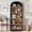 Black & Wood Color Basic, variant on MAROUTE Farmhouse Arched Bookcase Cabinet – 71.65" Tall, 5 Shelves – Gray Basic – Perfect for Office, Living Room, Bedroom