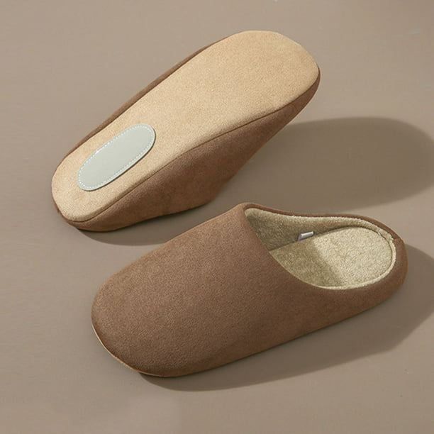Xucatan Women's Plush Checkered Slippers, Memory Foam Indoor House Silent Shoes with Thick Non-Slip Sole, Warm Fuzzy Winter Slippers Gift