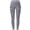 thumbnail image 3 of Jjayotai Football Leggings for Women, High Waisted Pants for Women, Tummy Control Leggings Yoga Pants, Soft Buttery Tights Gray S, 3 of 3