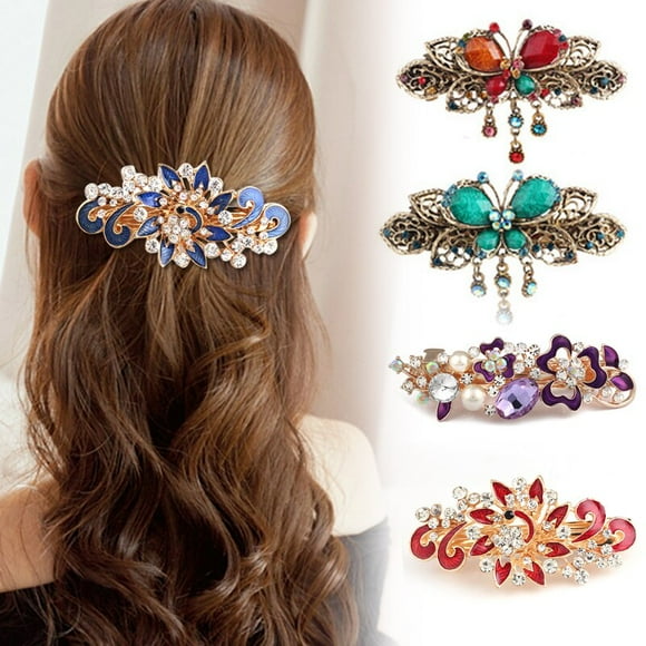 Fashion Hair Clips for Women Female Ladies Flower Metal Barrettes Headwear Girls Sweet Hairpins Hair Accessories for Girls