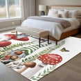 thumbnail image 4 of 5'x7' Area Rugs for Living Room Bedroom, Gnomes Mushroom Washable Rug Carpet Runner Indoor Outdoor, Country Leaves Plants Butterfly Plants Non Slip Floor Mats Area Rug for Kitchen, Nursery, 4 of 8