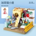 thumbnail image 5 of Bloques de construcción de casa para niños, Mini tienda de ciudad, vista de calle, Snack Street, juguetes para niños y niñas, regalos compatibles con Lego, 5 of 5