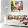 thumbnail image 3 of Designart Arc d Triomphe Paris - Cityscape Throw Pillow - 18x18, 3 of 5