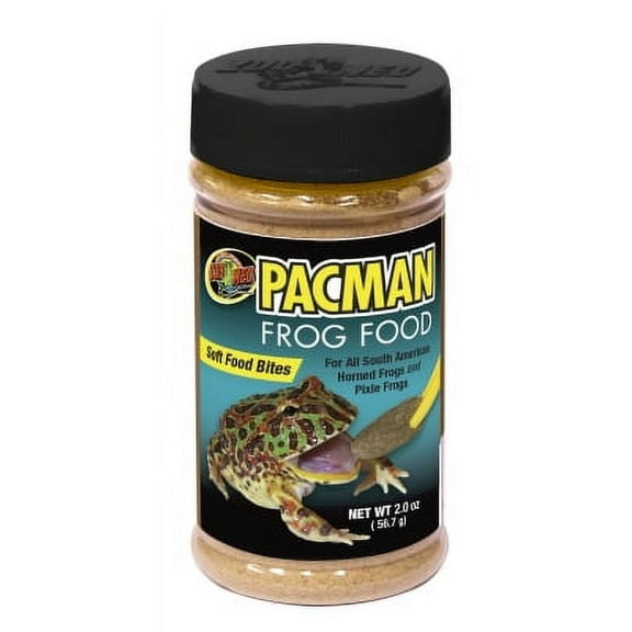 Zoo Med Pacman Frog Soft Food Bites Formulated Healthy Nutritious Diet 2 oz