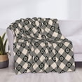 thumbnail image 3 of Disketp Daisy Plaid Black Flannel Blankets - Thick and Warm Blanket for Winter, Soft Fuzzy Plush King Blanket for All Seasons80"x60", 3 of 6