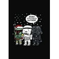 thumbnail image 2 of Junior's Star Wars Christmas Boba It's Cold Outside  Cowl Neck Sweatshirt Black Small, 2 of 4