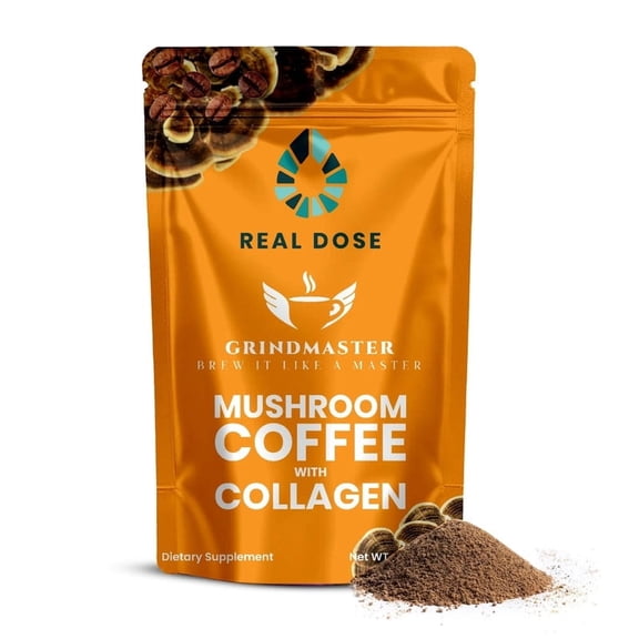 Chipchipa Mushroom Coffee with Collagen & Chaga – Instant Dietary Supplement for Energy & Focus, 7.4 oz, 30 Servings – Ideal for Men & Women