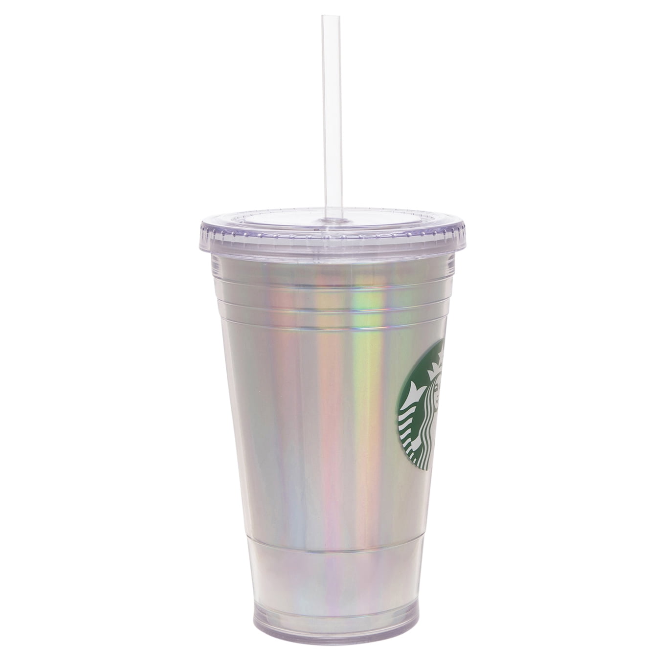 Starbucks 16 Ounce Clear Tumbler With Straw Walmart Com