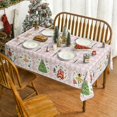 thumbnail image 2 of Christmas Tablecloth 70×70 Inch Round, Nutcracker Pink Buffalo Plaid Washable Table Cover for Party Picnic Dinner Decor, 2 of 6