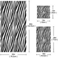 thumbnail image 2 of Coolnut 3 PCS Towel Black and White Zebra Strpies Cotton Bath Towel Set (1 Bath Towel, 1 Hand Towel, 1 Washcloth) for Bathroom, Super Soft and Quick Dry Towels, 2 of 6