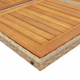 thumbnail image 3 of vidaXL 17 Piece Garden Dining Set with Cushions Beige Poly Rattan, 3 of 5