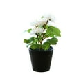 thumbnail image 1 of Whataatahia Bola de flores falsas crisantemo pequeño bonsái decoración de escritorio planta verde artificial maceta de plástico en maceta, 1 of 5