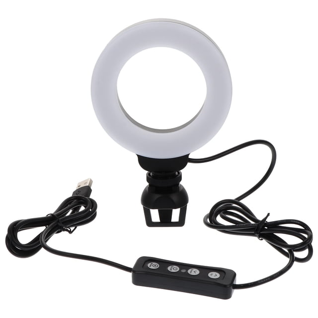 Miangastore Lumière Vidéo LED 4 Pouces pour Conférence Travail à Distance Maquillage en Direct