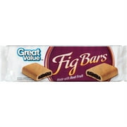 Great Value Fig Bars Made with Real Fruit Cookies, 16 oz