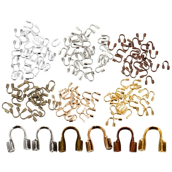 600 Pcs U-shaped Thread Protector Bead Accessories Crimp Tubes Necklaces An Anklet Beads for Jewelry Making