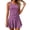 Purple, variant on Minjewel Women Independence Day Printed Split Tankini Swimsuit Vacation Bathing Suit, Black L