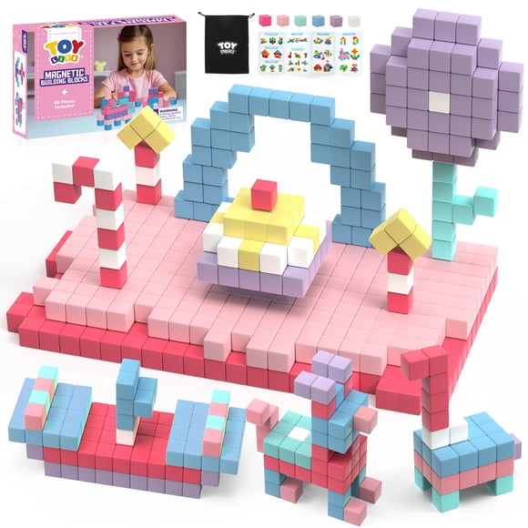 Bloques de construcción magnéticos TOY Life, 48 unidades, para niños de 3 a 8 años