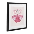 thumbnail image 2 of Stupell Industries Bohemian Boho Pink Folk Butterfly Black Framed Print Under Glass, 13 x 13, by Kim Allen, 2 of 8