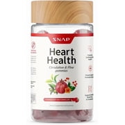 Snap Supplements Heart Health CoQ10 Gummies, Sugar-Free, 60 Count, Adult Dietary Supplement, Convenient Chewable Gummy Formula, Designed for heart and circulation wellness, Sugar-free gummy