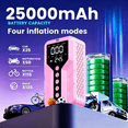 thumbnail image 5 of ODEGNC 6000A Jump Starter with Air Compressor 150PSI, 25000mAh Portable Car Battery Charger, Sakura Pink for SUV RV, 5 of 10