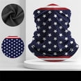 thumbnail image 4 of Helii UPF 50+ American Flag Face Mask Neck Gaiter – Cooling Sun Mask Dust Balaclava Face Cover Bandana for Men Women, Breathable USA Flag Outdoor Mask for Fishing Hiking Cycling Blue,One Size, 4 of 6