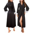 thumbnail image 1 of Lucoss Robe pour Femmes, Kimono Spa Doux Peignoir Long Léger avec Ceinture Attachée, 1 of 6