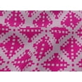 thumbnail image 4 of oneOone Viscose Jersey Fabric Check Kasuri Print Fabric BTY 60 Inch Wide, 4 of 5