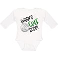 thumbnail image 3 of Inktastic Daddy's Golf Buddy with Golf Ball Boys or Girls Long Sleeve Baby Bodysuit, 3 of 5