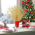 thumbnail image 5 of 10Pcs Artificial Glitter Berry Stem Decorations Bead Sticks Pick Halloween Christmas Ornaments Glittery Twigs for Christmas Tree Xmas Wreath Vase Filler Home Decor (Gold), 5 of 7