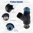 thumbnail image 5 of Car Fuel Injector Nozzle Replacement for Chevrolet Aveo 1.6L Black Silver Tone 4 Pcs, 5 of 6