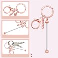 thumbnail image 1 of YAOMOBB Crafting Keychains DIY Beaded Keychains Set with Electroplated Stainless Lobster Clip (6 Pcs), 1 of 7