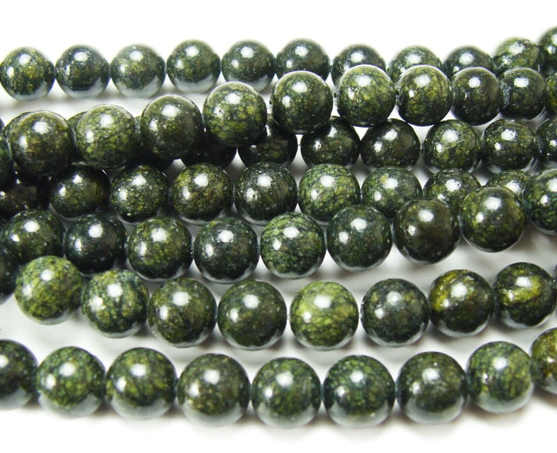 4mm Dark Russian jade round beads Genuine Natural Gemstone Jewelry