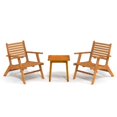 thumbnail image 2 of vidaXL 3 Piece Bistro Set Solid Acacia Wood, 2 of 5